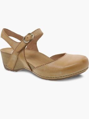 Dansko Tiffani Wedge Mary Jane Strap Shoes size 37